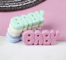 TYRY.HU 10pc Silicone Loose Beads Baby Letter Teething Chewable Beads For DIY Jewelry Baby Gift Toy Accessories BPA Free 2024 - buy cheap