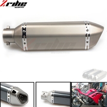 Motorcycle Exhaust Universal Muffler Motorbike 51mm Inlet Exhaust For Honda CBR600RR CBR1000RR FIREBLADE PCX125 PCX150 2024 - buy cheap