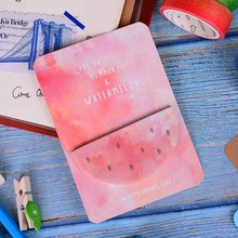 1pc 30 Pages Memo Pad Watercolor Geometric Self-adhesive Memo Pad Sticky Notes Bookmark Label  School Supplies 2024 - buy cheap