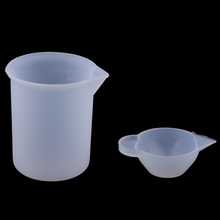 Copo de resina epóxi reutilizável, copo de silicone de 100ml para medição de resina, ferramenta para mistura de resina epóxi e líquido, molde de fundição 2024 - compre barato