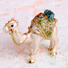 H&D Camel Trinket Boxes Ornament Crystals ,Hand-painted Patterns Jewelry Box Hinged Collectible Ring Display Holders for Women 2024 - buy cheap