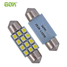 Free shipping 100pcs/lot Festoon 12smd 1210 3528 led c5w 31mm 36mm 39mm 41mm led car light led Indicator Light Bulb Lamp 12V 2024 - buy cheap