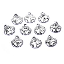 20pcs/lot new arrival zinc alloy antique silver plated sea shell charm pendants for Bracelet Necklace DIY Jewelry Making 2024 - buy cheap