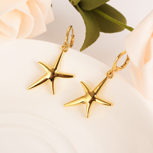 Gold drop  Earring cute starfish fan shell  seahorse For Women Birthday Gift Trendy GoldEngagement Wedding Bands Promise Earring 2024 - buy cheap