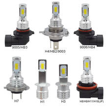 LED Car headlight 72W H1 h3 h4 h7 h11 hb4/9006 hb3/9005 CANBUS White 6000k 3000lm LED car lights 12V-24V driving lights 2024 - buy cheap