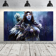 Mundo de Warcrafts Sylvanas Windrunner Cape Fantasy Girl Art-póster de lienzo, pintura, impresión de imagen de pared, decoración de dormitorio y hogar 2024 - compra barato