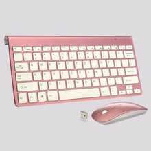 Combos de teclado y ratón ergonómicos, inalámbricos, 2,4G, ultrafino, para ordenador de escritorio, portátil, PC 2024 - compra barato