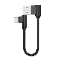 20cm Fast Charging Micro usb cable 90 Degree 8 pin charger Microusb cord data For iphone xiaomi redmi huawei Tablet cable type c 2024 - buy cheap