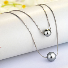 Women Necklace Choker   Box Chain Pearls Pendants Necklaces for Wedding Engagement Jewelry 2024 - buy cheap