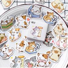 45 Pcs/box Japanese Kawaii Cat Stickers Scrapbooking Decorative DIY Diary Album Planner Sticker Cute Stationery Label Sticke 2024 - buy cheap