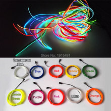 1m-5m Flexible Car EL Wire Neon Light Dance Festival Led strip EL lights With DC-12V Driver 2.3 MM with 6 MM sewing edge 2024 - buy cheap