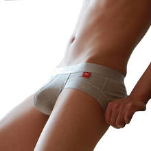 KWAN.Z male underwear cueca underpants modal U lacquer bag solid underwear men ropa interior hombre mens briefs men's underwear 2024 - buy cheap