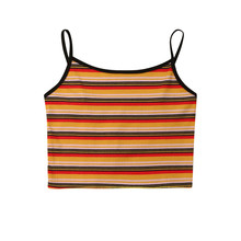 Sexy Women Striped Strap Tank Tops 2019 Female Slip Crop Tops Sexy Camis Club Camisoles Ladies Short Tight Shirt Vest blusa 2024 - buy cheap