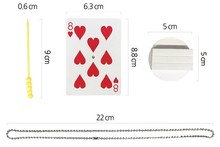 Corrente com truques de mágica para espada, truque de cartão 2024 - compre barato