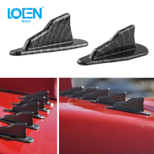 1PCS Universal Car Shark Roof Sticker Decorate Decal For EVO-Style PP Roof Shark Fins Spoiler Wing Kit Vortex Generator Sticker 2024 - buy cheap