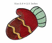 The red glove 3.0"wide embroidery patch  for leisure/knit/nice and warm 2024 - buy cheap