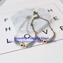 Wholesale Woman Men Wings Bracelet Hot Sale Gold Snitch Fashion Jewelry Wholesale Bracelet 2024 - buy cheap