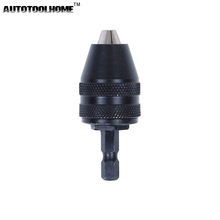 Autotoolhome adaptador de chave de fenda sem chave, mandril sem chave, chave de fenda de impacto, mini conversor de broca, 0.5-8mm, 1/4 polegadas 2024 - compre barato
