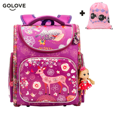 Golove Top Quality Children School Bags for Girls Boys Waterproof Orthopedic kids Backpacks floral School Bag Mochila Escolar 2024 - buy cheap