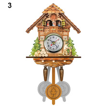 Антикварные деревянные настенные часы с кукулоном The best, часы-колокольчик с изображением птицы, будильник, домашний декор 889 2024 - купить недорого