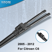 YITOTE Windscreen Wiper Blades for Citroen C6 Fit Side Pin Arms 2005 2006 2007 2008 2009 2010 2011 2012 2013 2024 - buy cheap