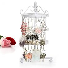 Multifunctional 72 Holes Earrings Stud Necklace Holder Jewelry Display Storage Stand Metal Rotating Organizer Rack Tree Stand 2024 - buy cheap