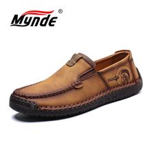 Nuevos y cómodos zapatos informales Mynde para hombre, mocasines de piel con división de calidad para hombre, mocasines de gran oferta para hombre, tallas 38-48 2024 - compra barato