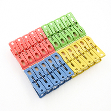 Hot  Laundry Clothes Pins Color Hanging Pegs Clips Heavy Duty Clothes Pegs Plastic Hangers Racks Clothespins 20PCS 2024 - buy cheap