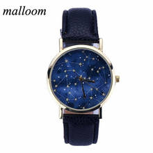 Malloom Watch Women Star Pattern Leatheroid Analog Quartz-Watch Casual Women Watches Female Horloges Vrouwen Montre Femme #Zer 2024 - buy cheap