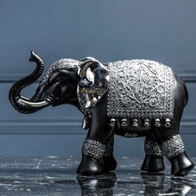 Creative Lucky Elephant Living Room Crafts Ornaments Model Home TV Wine Cabinet Decorations Small Furnishings 2024 - buy cheap