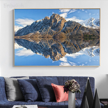Embelish 1 Pieces Landscape HD Print On Canvas Painting For Living Room Mountain And Blue Sky Home Decor Pictures Bedroom Poster 2024 - buy cheap