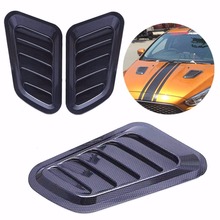 1pc Universal Car Styling Sticker ABS Decorative Air Flow Intake Bonnet Vent Cover Hood Air Flow Fender High Quality 2024 - buy cheap
