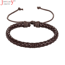 2019 Latest Popular Leather Bracelet For Men Charm Vintage Lace Adjustable Size Black Bracelet Free Shipping! Pulseira 2024 - buy cheap