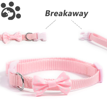 Colar ajustável mp0044 para cachorros pequenos, colares em nylon rosa, liberação rápida, para gato e cachorros 2024 - compre barato