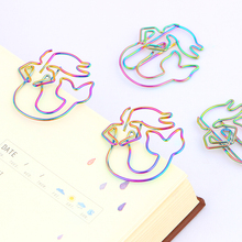 8Pcs/lot Colorful Rainbow Mermaid Paperclips Electroplating Metal Paper Clips Photo Clip Paper Clips Decorative Stationary 2024 - buy cheap