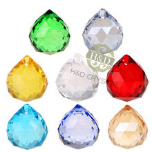 H & D многоцветная люстра 20 мм, хрустальный шар, призмы, капли, свадебные украшения, 8 шт. 2024 - купить недорого