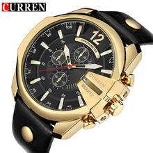 CURREN Mens Sports Watches Top Luxury Brand Gold Quartz Military Wrist Watch Men Clock Male Men's Watch Relogio Masculino 8176 2024 - buy cheap
