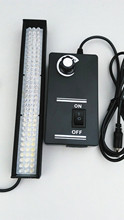 Anillo de luz LED de 96 uds, microscopio biológico, fuente de luz ajustable con botón, lámpara industrial visual 2024 - compra barato