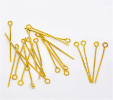 Doreenbeads pinos de olho da cor dourada 30x500mm(21 gauge) (b01660), yiwu 2024 - compre barato