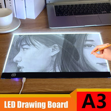 LED A3 A4 A5 USB Digital Tablet Art Portable Graphics Tablet Writing Drawing Board Ultra-thin Tracing Board Light Box Copy Pad 2024 - buy cheap
