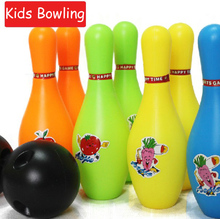 Juguetes De Gutterball para niños, juego de seguridad de 8 botellas y 2 bolas, para interiores 2024 - compra barato