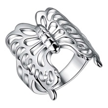Hermoso anillo Chapado en plata clásico, anillo de joyería a la moda para mujeres y hombres,/JISHCNVF GXSPAQLV 2024 - compra barato