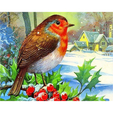 Diamond Painting Full Drill Snow Bird Mosaic DIY Diamond Painting Cross Stitch Embroidery Home Decorative Craft 2024 - buy cheap