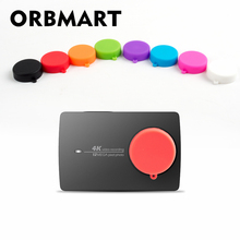 Orbmart-capa de silicone para lentes fotográficas, proteção para câmeras 4k, xiaomi yi 2, xiaoyi 2 e ação esportiva 2024 - compre barato