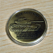 M-60 patton tanque antiquado bronze desafio moeda, 10 pçs/lote frete grátis 2024 - compre barato