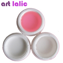 3Pcs UV Gel Pink White Clear Transparent Nail Art Tips Gel French Manicure Extension 2024 - buy cheap