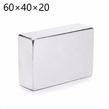 N52 1PCS/LOT  60mm X 40mm X 20mm Cuboid Rare Earth Big Neodymium Block Magnet 60*40*20MM 2024 - buy cheap