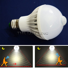 Motion Sensor LED Bulb E27 PIR Infrared Bulbs 5W 7W 9W Light Smart LED Lamp AC220V White for Home Lighting Garage Stairs 2024 - buy cheap
