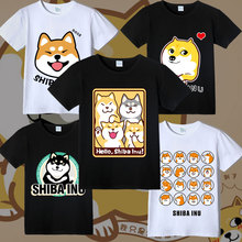 Doge cosplay t-camisa shiba inu anime cosplay camiseta cães de verão t 2024 - compre barato