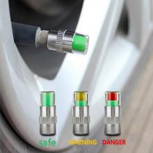 4PCS Car Auto Tire Pressure Monitor Gage Alert Sensor Indicator Valve Caps Wheel Tires Valves Tyre Stem Air Caps Airtight Cover 2024 - buy cheap